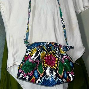 Multicolored Snake print Handbag Purse